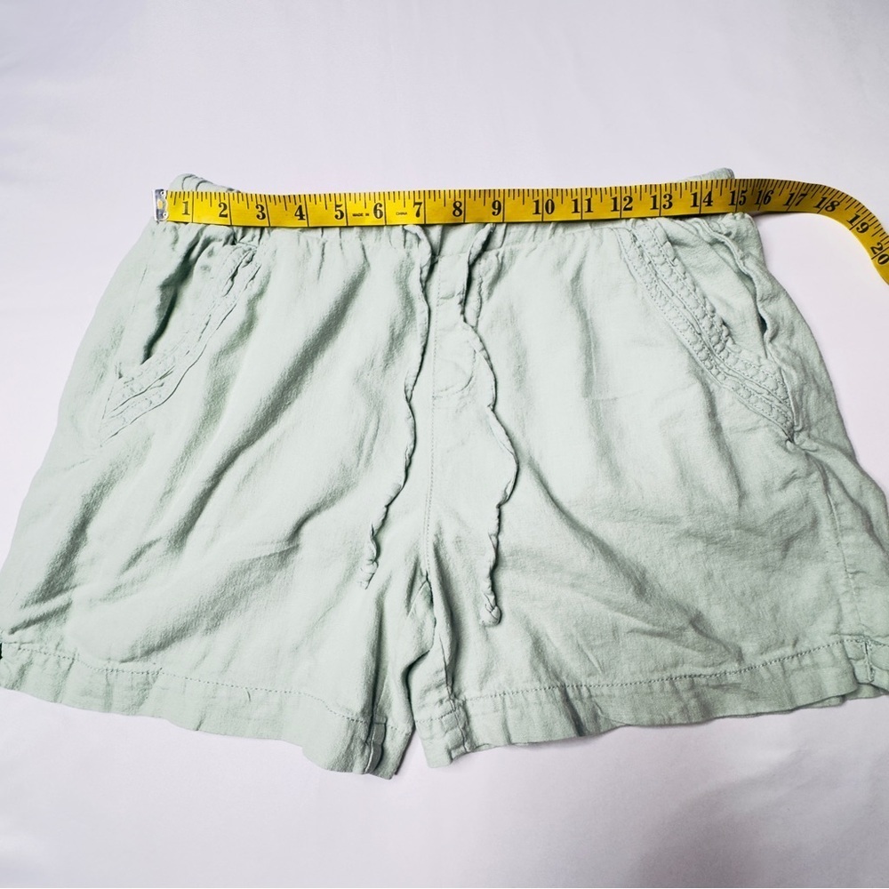 Briggs Seafoam Green Linen Shorts Size Large - Picture 12 of 15